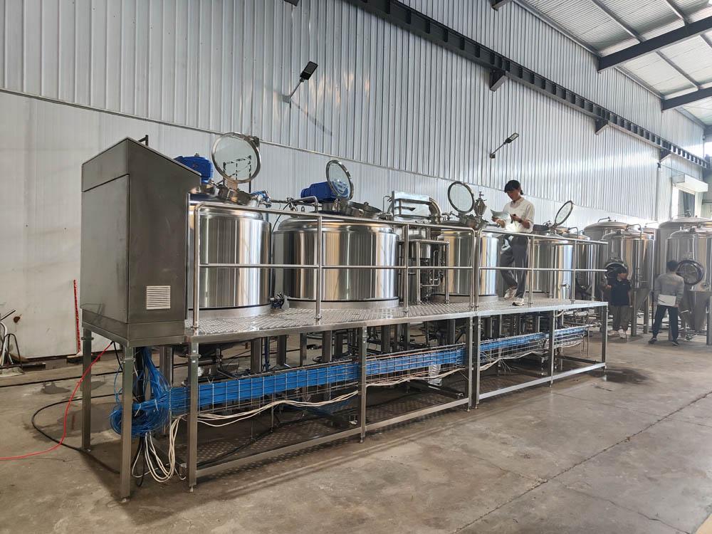 1000L Automatic Steam Heated 4-Vessel Brewhouse 